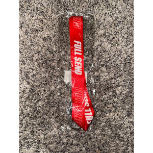 Men's Full Send Red White One Size Lanyard Key Card Holder